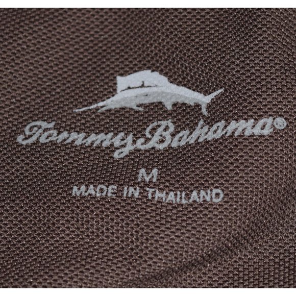 Tommy Bahama Men's Brown Polo size Medium - Picture 6 of 9